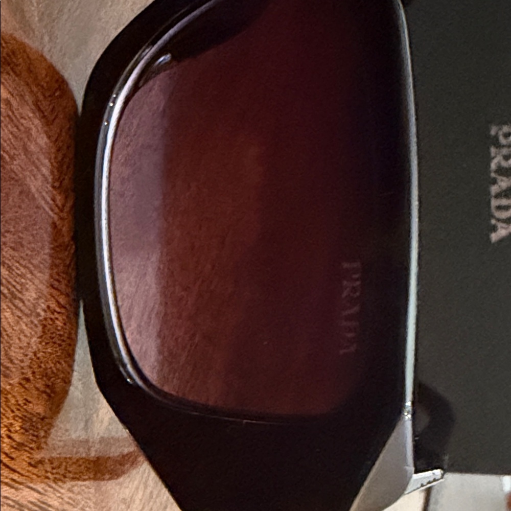Authentic NWOT Prada Black Dark Tinted Sunglasses- with card, case, and box! - Picture 4 of 12
